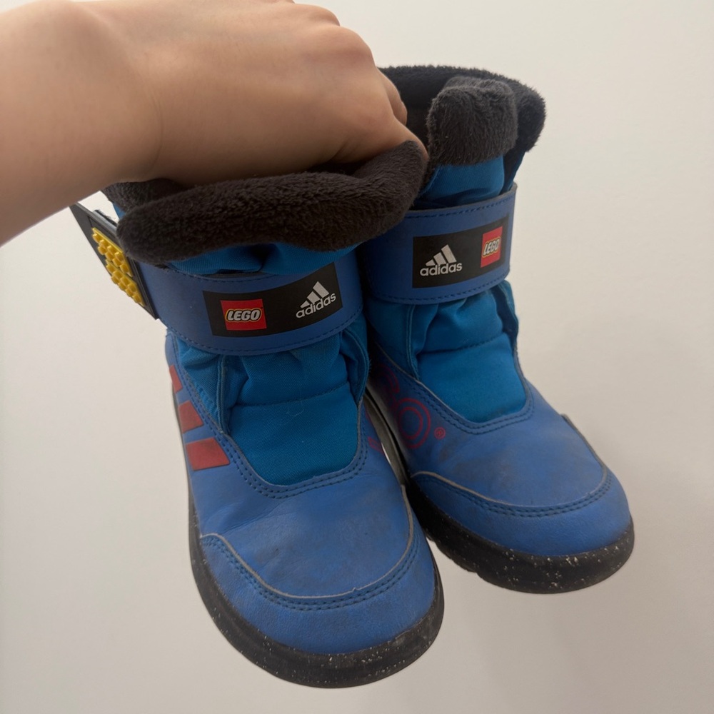 Adidas x LEGO Kids' Blue Snow Boots